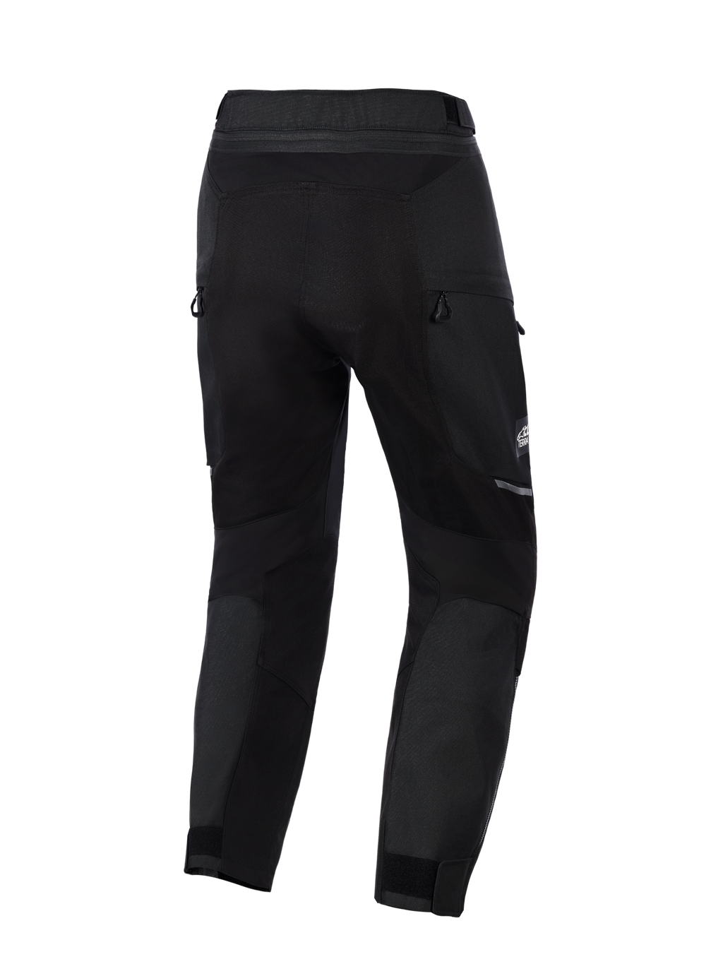 Alpinestars Cusco Drystar® bukser, adventure-motorcykelbukser, sort, set bagfra med lynlåsventilation og stretch-paneler, slidstærk tekstilkonstruktion med refleksdetaljer