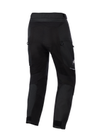 Alpinestars Cusco Drystar® bukser, adventure-motorcykelbukser, sort, set bagfra med lynlåsventilation og stretch-paneler, slidstærk tekstilkonstruktion med refleksdetaljer