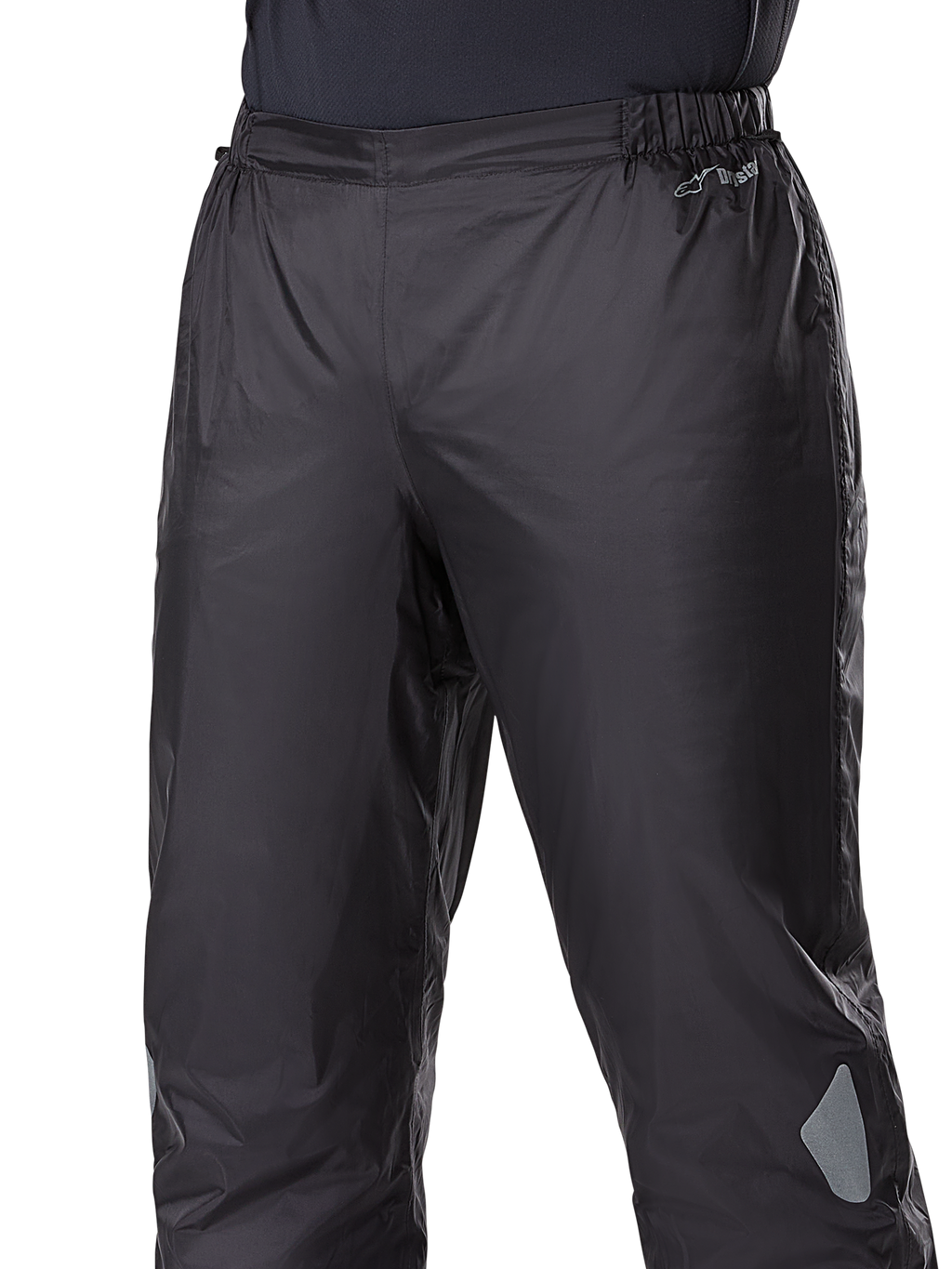 Alpinestars Bogotá Pro Drystar® 3 Seasons bukser, vandtæt Drystar®-foring, sort, letvægts tekstilkonstruktion med elastisk talje, med Drystar-branding og reflekterende detaljer til adventure touring.
