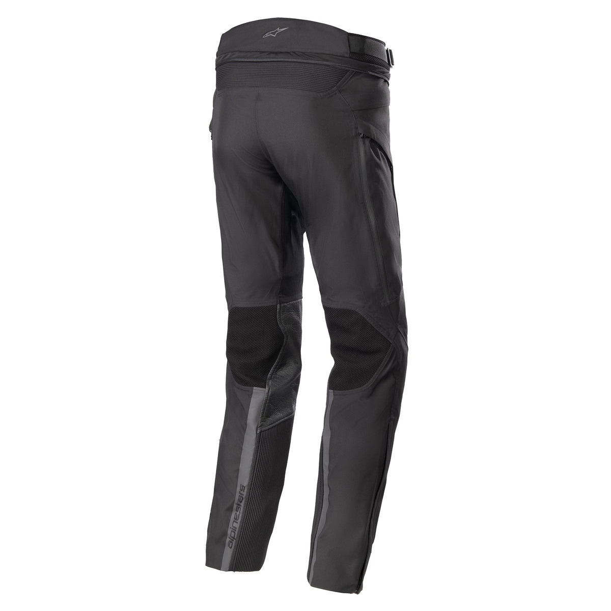 Alpinestars AMT-10 Drystar® XF bukser, sorte vandtætte herre-motorcykelbukser til adventure touring, tekstil med mesh.
