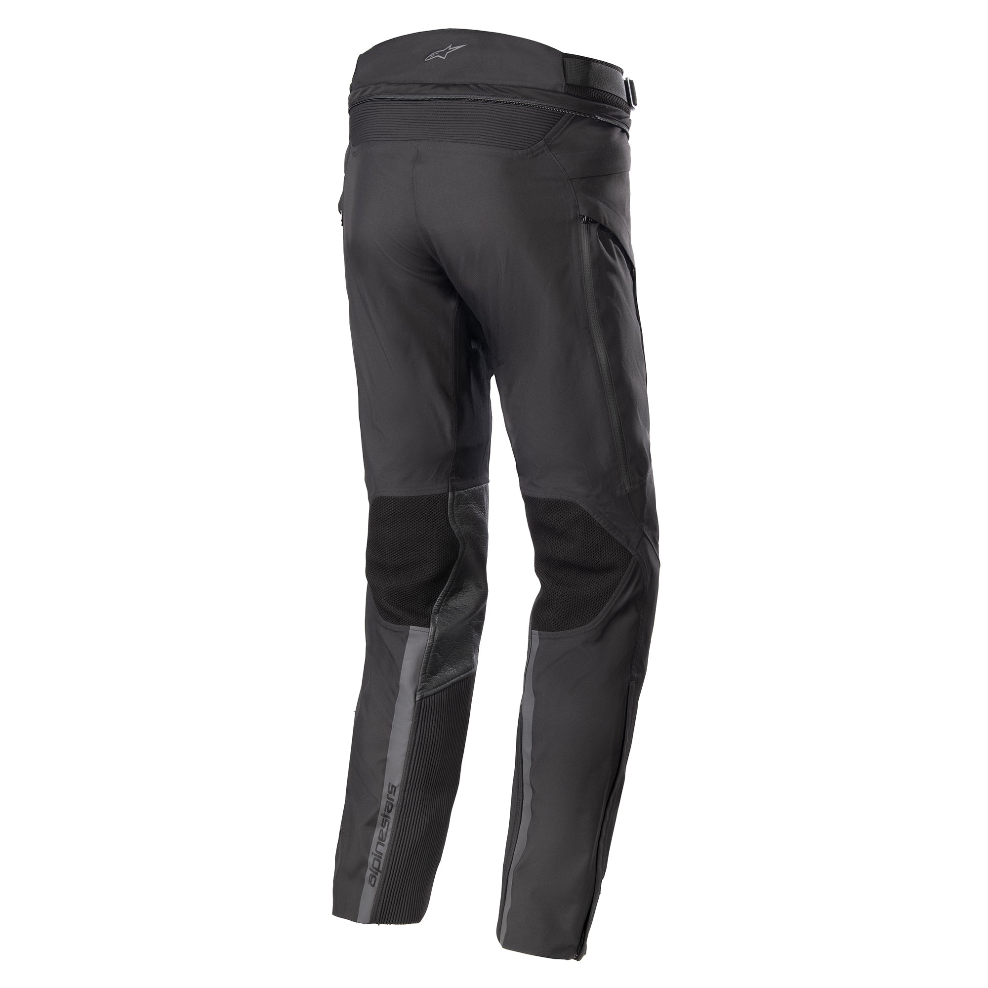 Alpinestars AMT-10 Drystar® XF bukser, sorte vandtætte herre-motorcykelbukser til adventure touring, tekstil med mesh.