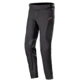 Alpinestars AMT-10 Drystar® XF bukser, motorcykel touringbukser, sorte, med rødt logo på hoften, forstærkede knæpaneler, harmonika-stretch på underbenene, justerbar talje og lynlåslommer, teknisk tekstildesign til adventure-kørsel
