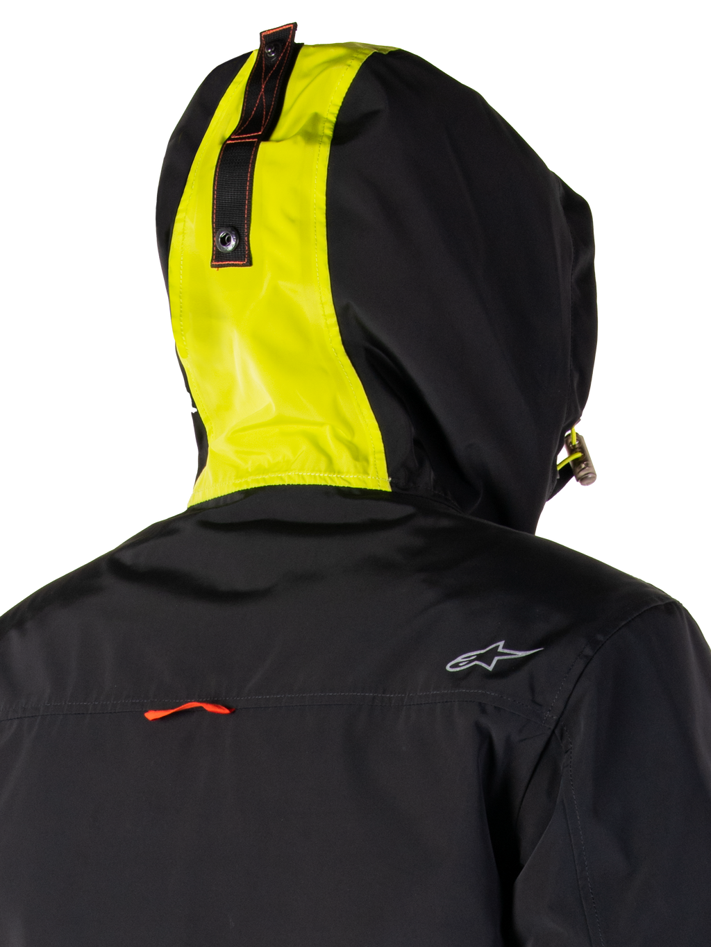 Alpinestars Mootant Waterproof Parka, motorcykeljakke, Lime Punch Black, modulært 3-i-1 design med hætte, utilitaristisk militær stil, tekstilmateriale