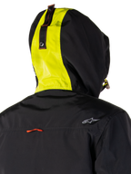 Alpinestars Mootant Waterproof Parka, motorcykeljakke, Lime Punch Black, modulært 3-i-1 design med hætte, utilitaristisk militær stil, tekstilmateriale