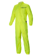 Alpinestars Hurricane Rain V2 Køredragt, gul fluo vandtæt motorcykelregndragt, let og pakbar med reflekterende detaljer