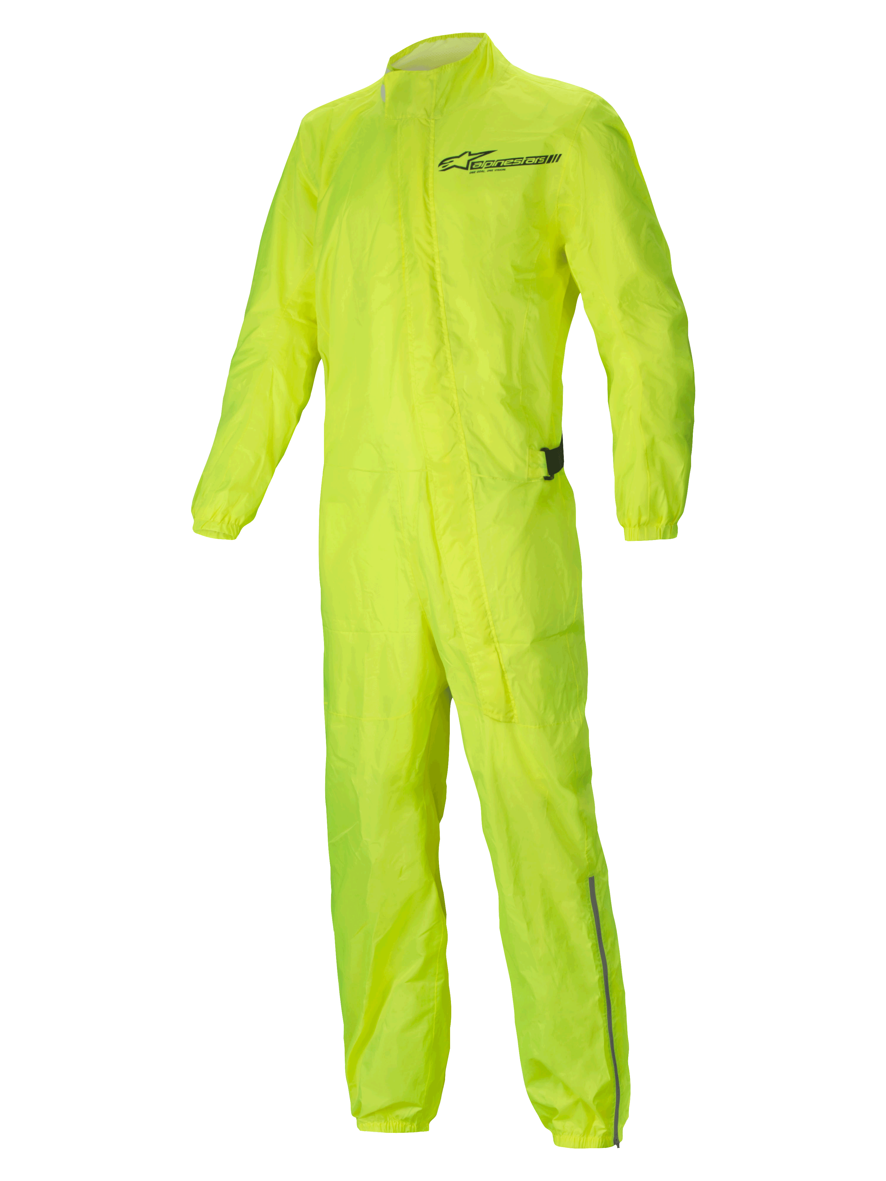 Alpinestars Hurricane Rain V2 Køredragt, gul fluo vandtæt motorcykelregndragt, let og pakbar med reflekterende detaljer