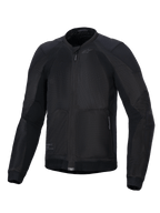 Alpinestars Troop-Air Jacket, Men's Black Urban Motorcycle Road Jacket, breathable textile mesh with CE armor.