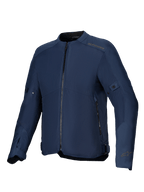 Alpinestars C-1 Air Jakke, blå urban motorcykeljakke med ventilerende tech mesh-paneler, CE-certificeret tekstil.
