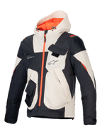 Alpinestars Mogress Air jakke, urban herremotorcykeljakke i sort, mandelfarvet og orange med ventileret ripstop.