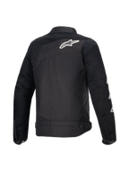 Alpinestars T-Dyno Air Jakke, set bagfra af herre motorcykeltekstiljakke i sort, med 3D-meshpaneler og CE-certificering