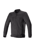 Alpinestars Luc V2 Air Jacket, Men's Black Urban Motorcycle Bomber Jacket, Ventilated Mesh, Tech-Air Ready.