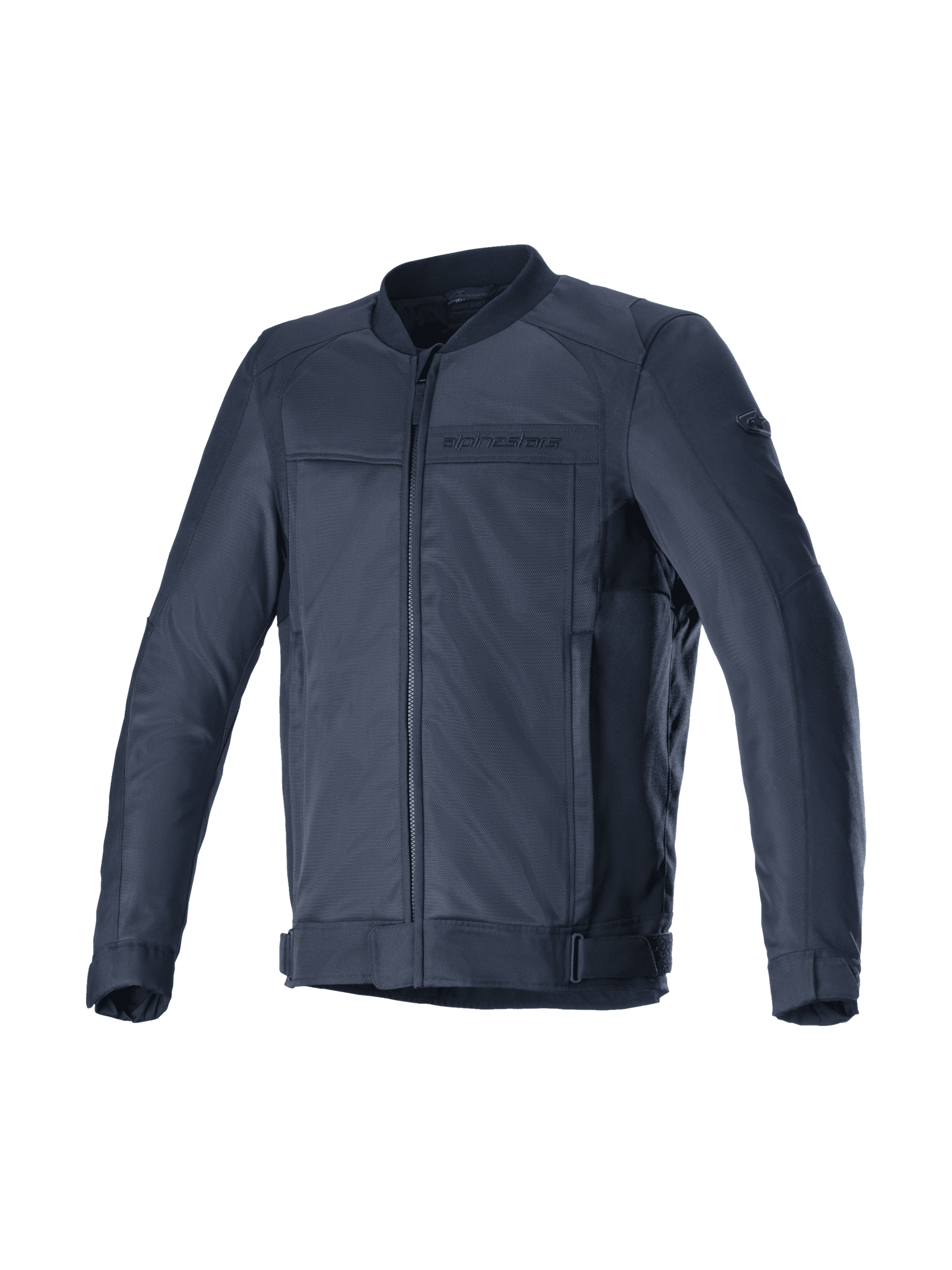 Alpinestars Luc V2 Air Jakke, herre-motorcykeljakke til urban kørsel, navy og sort, åndbart mesh-tekstil, Tech-Air® ready, CE-certificeret.