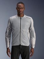 Alpinestars C-1 Air-jakke, herre-urban motorcykeljakke, sølv og grå, med store tech mesh-paneler for maksimal luftgennemstrømning, CE-certificeret klasse A med Nucleon Flex Plus-beskyttelse, Tech-Air Ready, let og ventileret design til bykørsel.