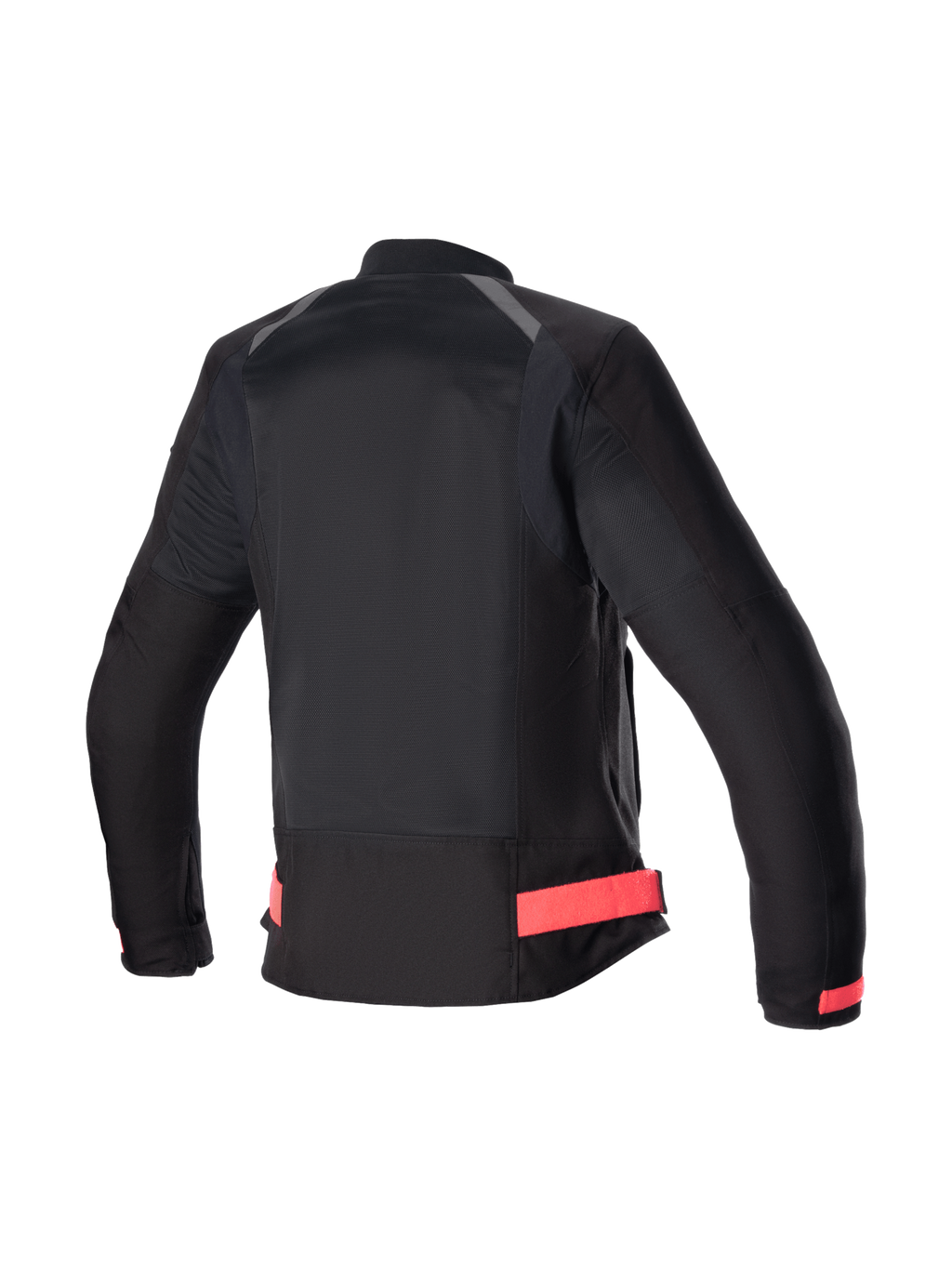 Alpinestars Eloise V2 Air jakke, ventileret urban dame-motorcykeljakke, sort og pink, set bagfra med mesh-paneler og forlænget rygstykke.