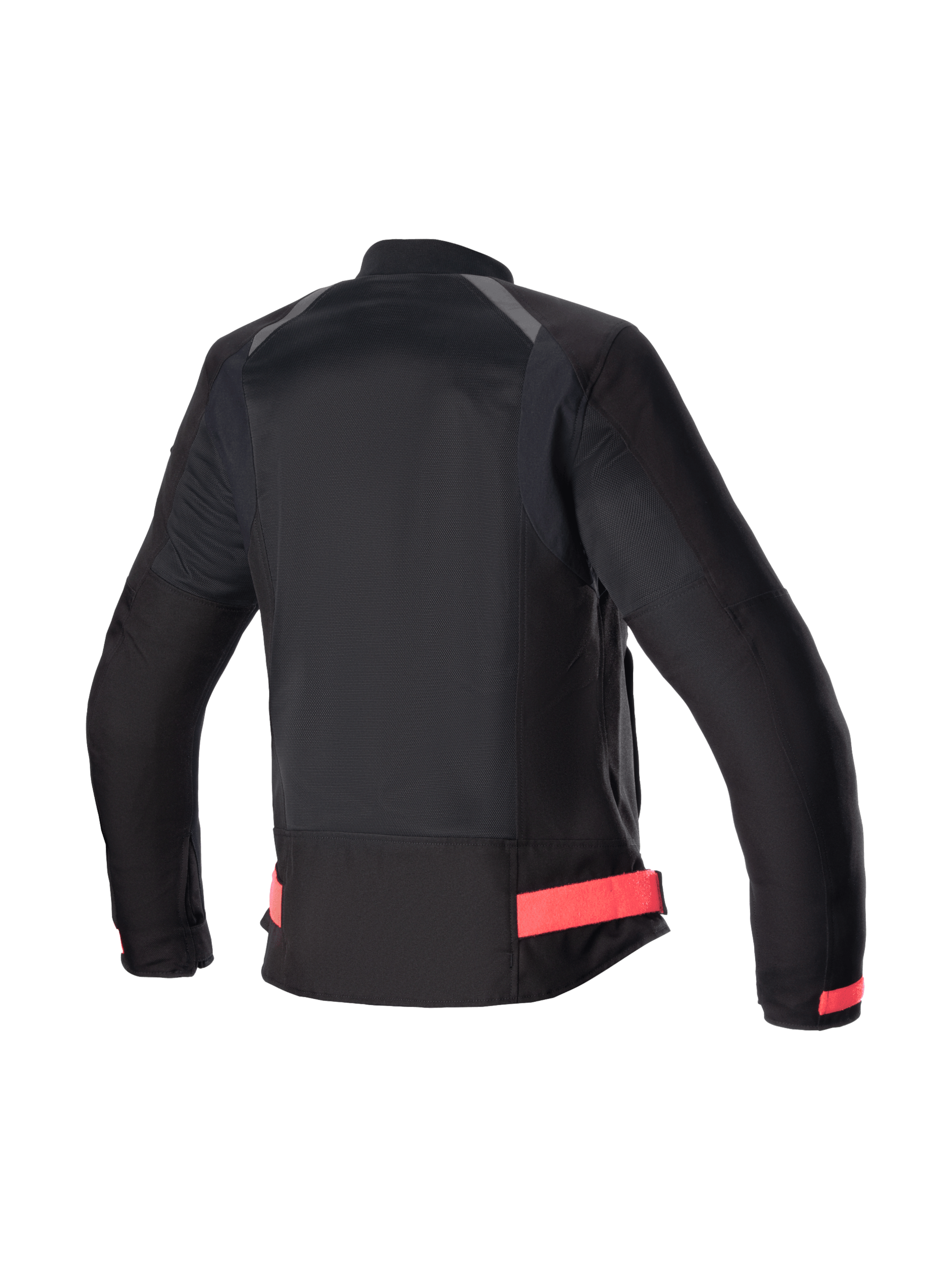 Alpinestars Eloise V2 Air jakke, ventileret urban dame-motorcykeljakke, sort og pink, set bagfra med mesh-paneler og forlænget rygstykke.