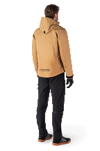 Alpinestars Alden bukser, sort, urbane motorcykelbukser, regular fit med en slank profil under knæet, quiltede detaljer på siderne og bagpå, softshell-tekstilkonstruktion, moderne streetwear-inspireret køreudstyr