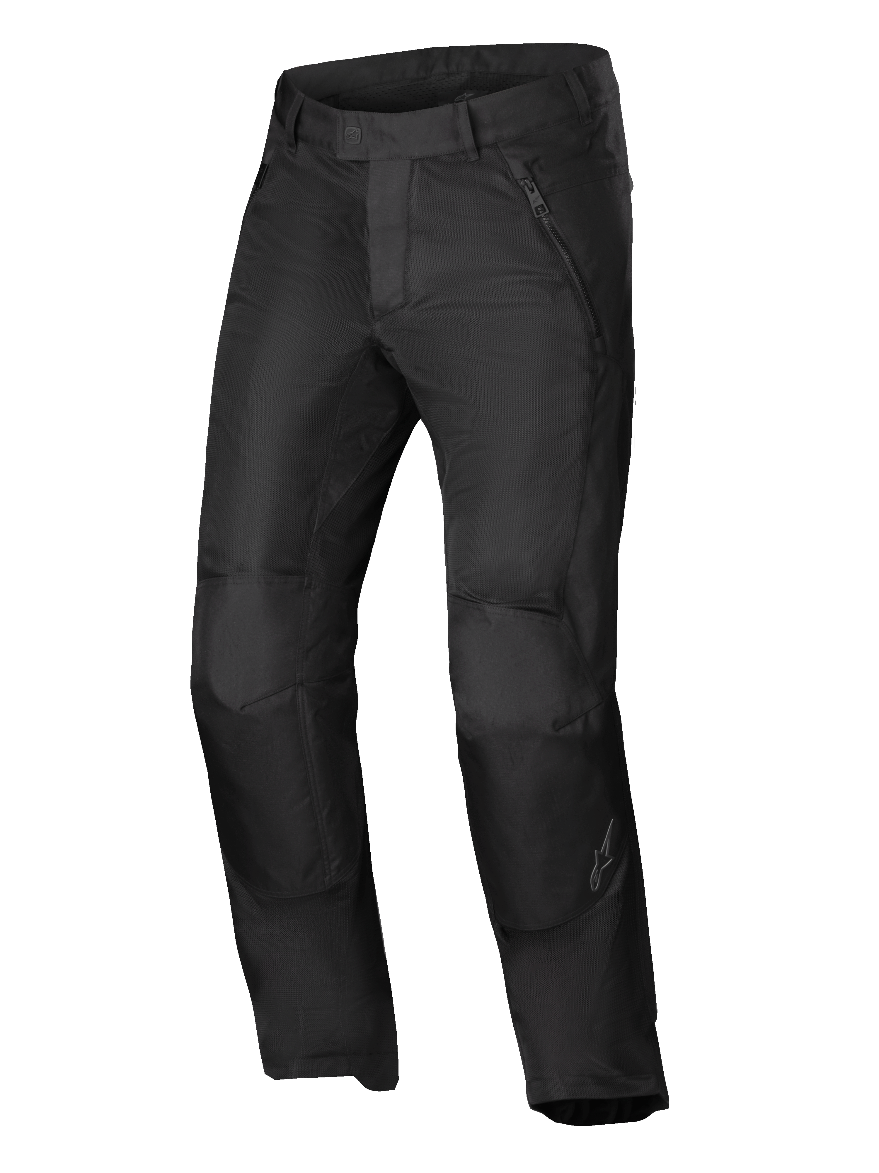 Alpinestars C-1 Air Pants, men's urban motorcycle textile pants in Black, CE Certified Class A airflow-oriented riding apparel with mesh panels