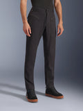 Alpinestars Flex-AST Canvas Pants, black urban motorcycle pants for men on model, featuring stretch polycotton twill.