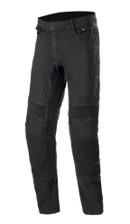 Alpinestars SP Pro bukser, tekniske motorcykelbukser, sort, slim fit stretch-denim med ribbede harmonika-fleksibilitetspaneler på knæene, sidelommer med lynlås og slidstærke tredobbelte syninger