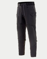 Alpinestars Juggernaut Riding Pants, urban motorcykelbukser, sort, med elastisk talje med snoretræk, cargolommer, lårventilation og softshell-konstruktion, designet til bykørsel og vejrbeskyttelse