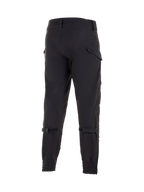 Alpinestars Juggernaut Vandtætte Bukser, sorte herre-motorcykelbukser til urban brug, softshell-materiale med lægjustering og cargolommer, vandtæt membran, set bagfra