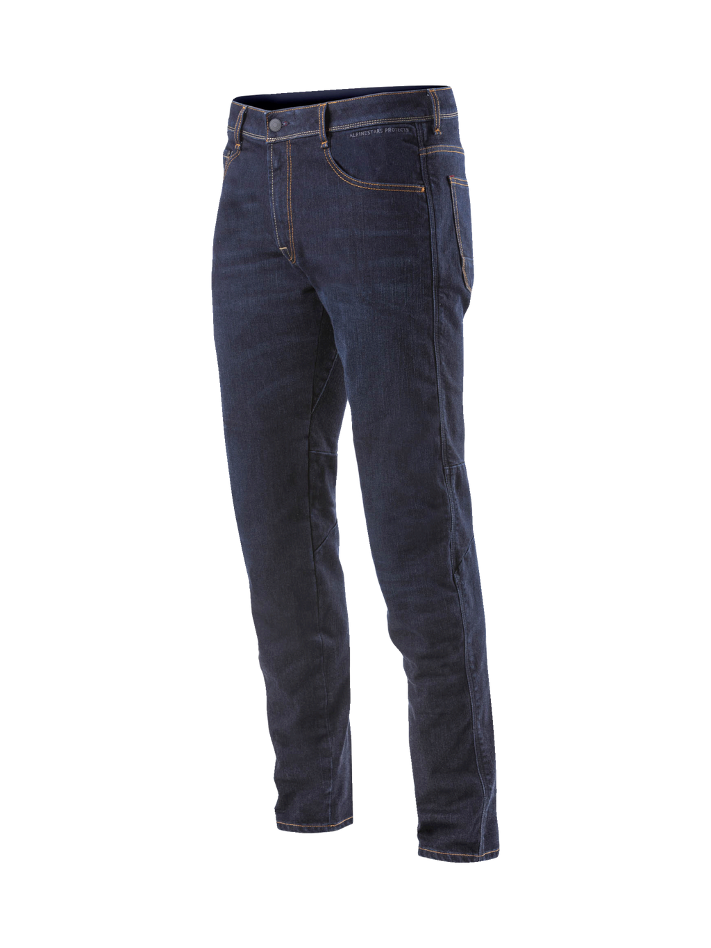 Alpinestars Radium Jeans Bukser til mænd, mørkeblå motorcykeljeans i Cordura denim med Bio-Flex beskyttelse og regular fit.