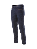 Alpinestars Radium Jeans Bukser til mænd, mørkeblå motorcykeljeans i Cordura denim med Bio-Flex beskyttelse og regular fit.