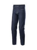 Alpinestars Sektor Regular Fit Jeans Bukser, herre-motorcykeljeans i mørkeblå denim, CE-certificeret med Nucleon Plus knæbeskyttelse