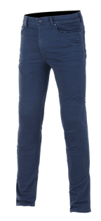 Alpinestars Cerium Tech Stretch Riding Denim, Motorcycle Jeans, Rinse Blue, Slim Fit, Five-Pocket Design with Button and Zipper Closure, Belt Loops, Stretch Fabric for Riding Comfort
