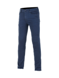 Alpinestars Cerium Tech Stretch Riding Denim, blå herre-motorcykelbukser i slim fit, CE-certificeret Nucleon Plus beskyttelse