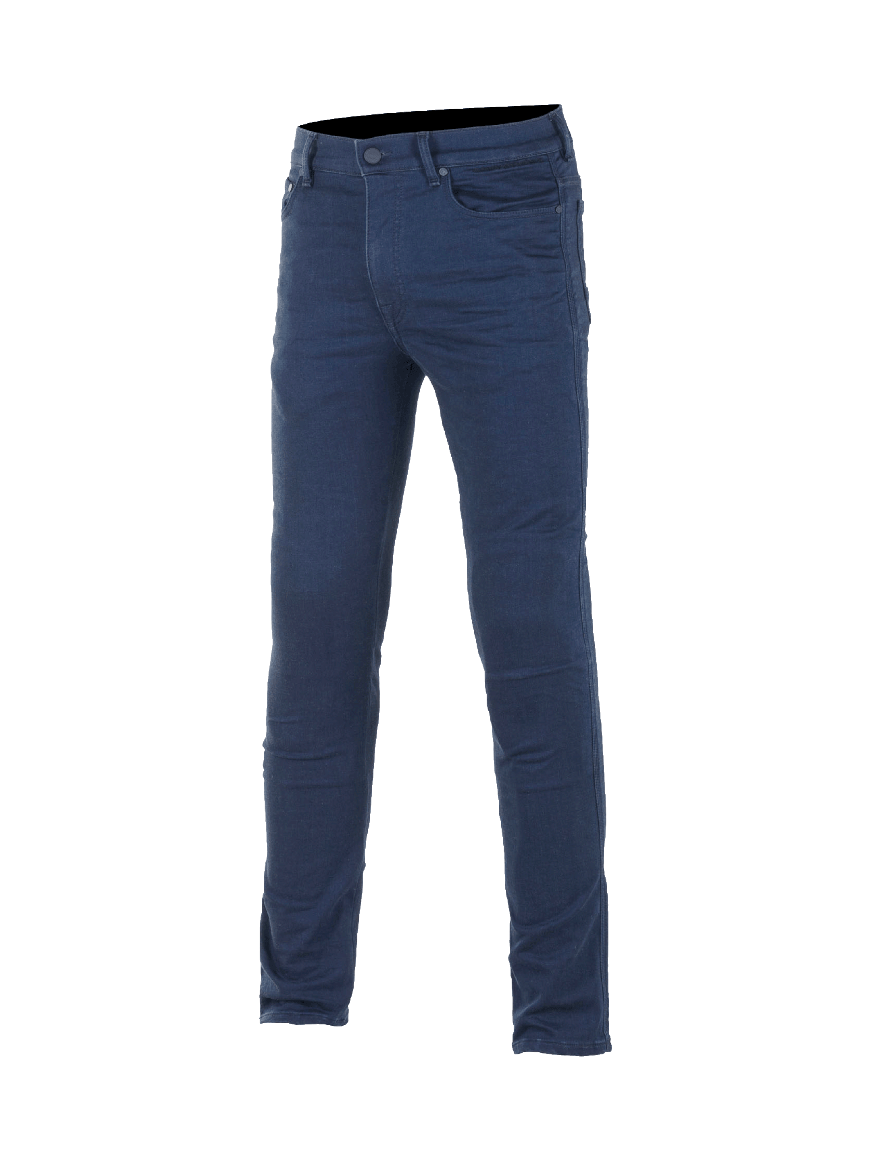 Alpinestars Cerium Tech Stretch Riding Denim, blå herre-motorcykelbukser i slim fit, CE-certificeret Nucleon Plus beskyttelse