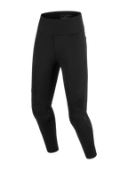 Alpinestars Stella Flex-Ast leggings, motorcykel-leggings til kvinder, sorte, med et højtaljet design og ribbede harmonika-paneler ved knæene, slim-fit tekstilkonstruktion til urban kørsel