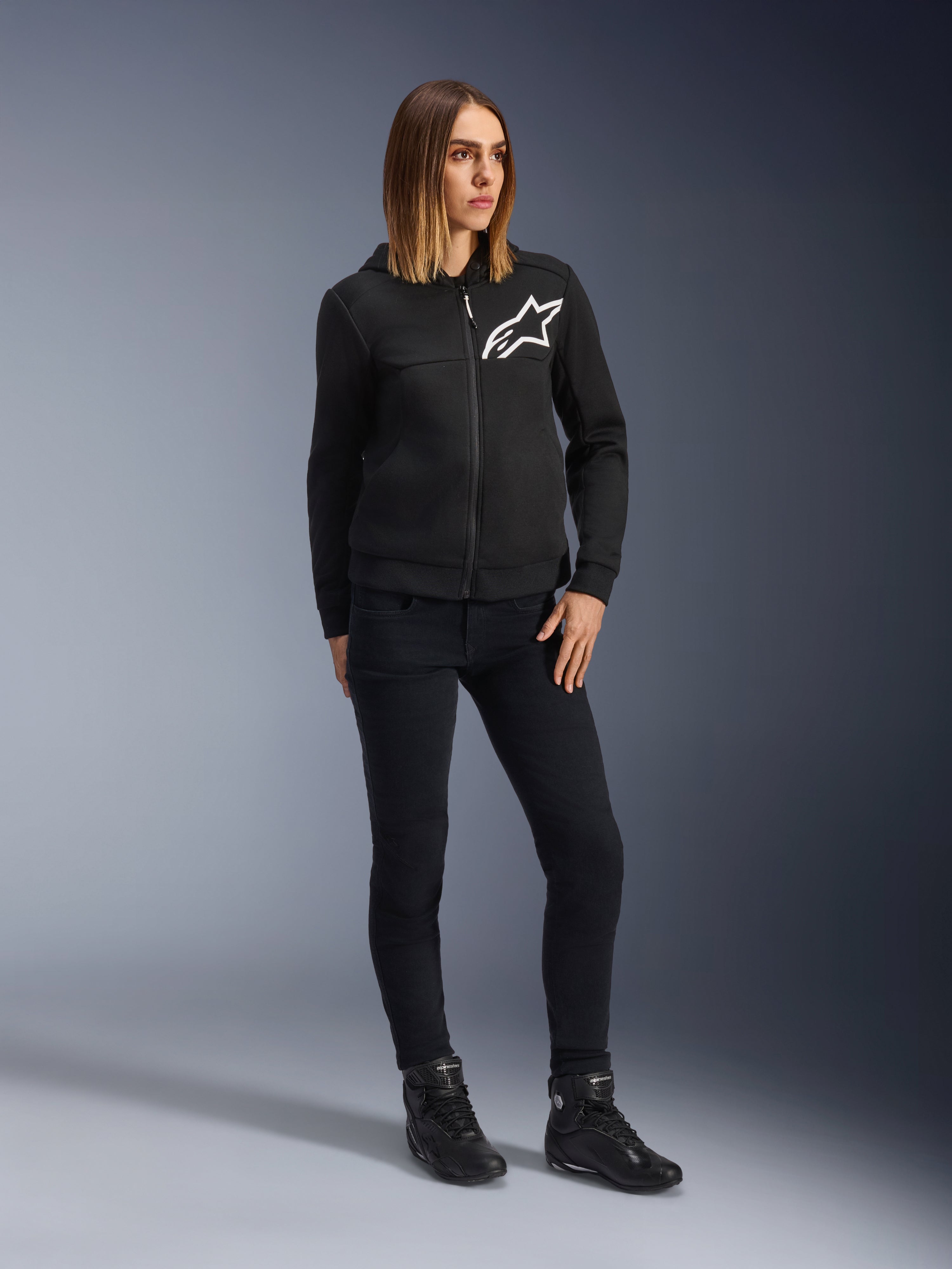 パンツ ec melodi black denim 32inch Daisy V3 - Black Motorcycle Pants | Alpinestars®