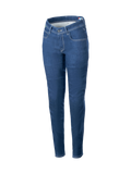 Alpinestars Daisy V3 motorcykeljeans til damer, slim fit, blå, CE-godkendt beskyttelse, urban kørsel