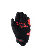 Alpinestars SP-R Tech motorcykelhandske, kort manchet i sort og rød, gedelæder med beskyttende kno og forstærket håndflade