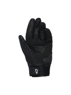 Alpinestars SP X Z vandtætte handsker, motorcykelhandsker, sort, håndfladevisning der viser læderkonstruktion, forstærket polstring og håndfladeglider for slidstyrke