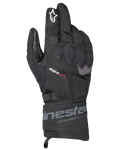 Alpinestars WT-3 Drystar isolerede handsker, sorte touring-motorcykelhandsker, vandtæt og isoleret konstruktion med formstøbt knobeskyttelse, hvidt stjernelogo på pegefingeren, mellemlang manchet med Alpinestars-branding