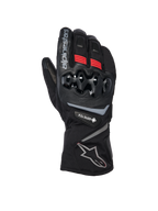 Alpinestars WT-8 GORE-TEX isolerede handsker, motorcykel vinterhandsker, sort med røde detaljer og sølvlogoer, med hård TPU-knobeskyttelse, lang manchet og GORE-TEX-vandtæthed til kørsel i koldt vejr