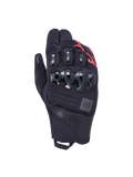Alpinestars Harok Pro Drystar handsker, all-terrain motorcykelhandsker, sort og rød, CE-certificeret vandtæt beskyttelse med ergonomisk kno