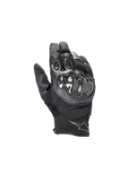 Alpinestars Smx-1 Drystar® Men's Short Cuff Waterproof Road Gloves in Black, with leather and carbon knuckle protection.