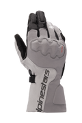 Alpinestars WR-X GORE-TEX Gloves, Motorcycle Touring Gloves, Dark Gray and Ice Gray with Black, long cuff design, covered knuckle protection, waterproof and insulated for winter riding.