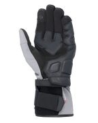 Alpinestars Tourer W-7 V2 Drystar® handsker, håndfladevisning, sort og mørkegrå, vintermotorcykelhandsker med læderforstærkninger i håndfladen, touchscreen-kompatibel pegefinger og dobbelt stroplukkesystem for en sikker pasform