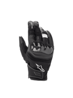 Alpinestars SMX Z Drystar handsker, kortskaftet vandtæt motorcykelhandske til herre, sort, læder med hård knobeskytter.
