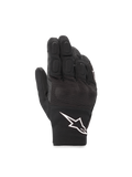 Alpinestars S-Max Drystar handsker, vandtætte motorcykelhandsker til mænd, sort og hvid, læder med hård knobeskyttelse
