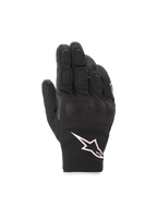 Alpinestars S-Max Drystar handsker, vandtætte motorcykelhandsker til mænd, sort og hvid, læder med hård knobeskyttelse