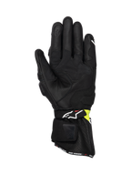 Alpinestars SP-3 handsker, herre-motorcykelracinghandsker, sort og gul fluo, læder, touchscreen-pegefinger, CE-certificeret
