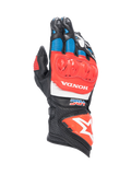 Alpinestars Honda GP Pro R3 handsker, motorcykelracinghandsker i sort og rød læder med DFS-knobeskyttelse.