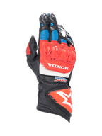Alpinestars Honda GP Pro R3 handsker, motorcykelracinghandsker i sort og rød læder med DFS-knobeskyttelse.