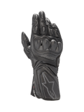 Alpinestars SP-8 V3 handsker, motorcykelracinghandsker til herrer, sort, gedeskind, dual density knobeskyttelse