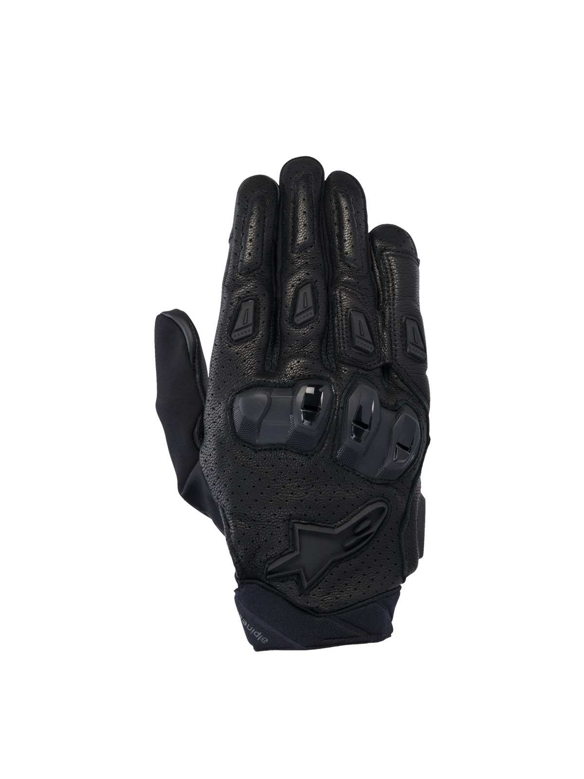 Alpinestars SP X 7 handsker, motorcykelhandsker til herrer, sort, perforeret læder, TPU-knobeskyttelse, CE-certificeret KP1